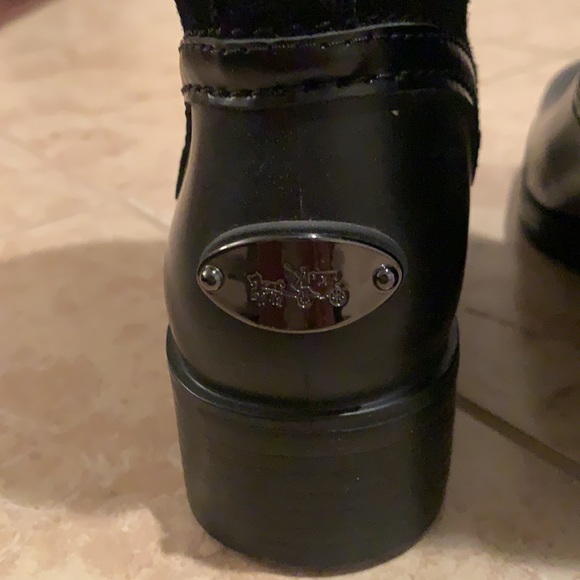 Coach Zena cold weather snow suede black boot - Picture 2 of 6